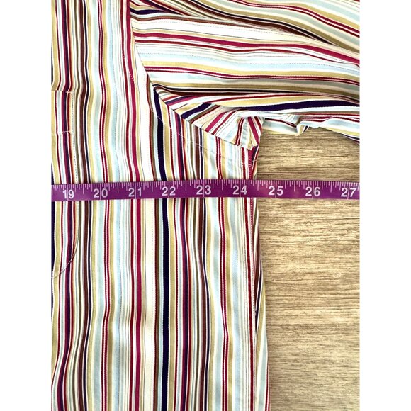 Ermenegildo Zegna Hidden Button Down Stripe Shirt XL Made in Italy 100% Cotton - Picture 7 of 10